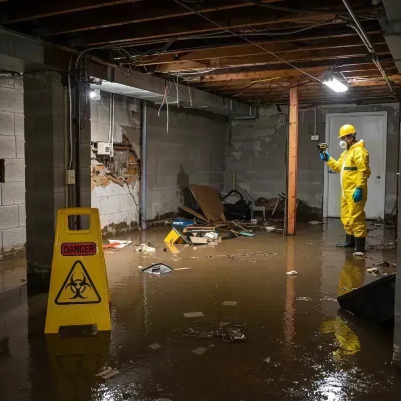 Flooded Basement Electrical Hazard in Orem, UT Property